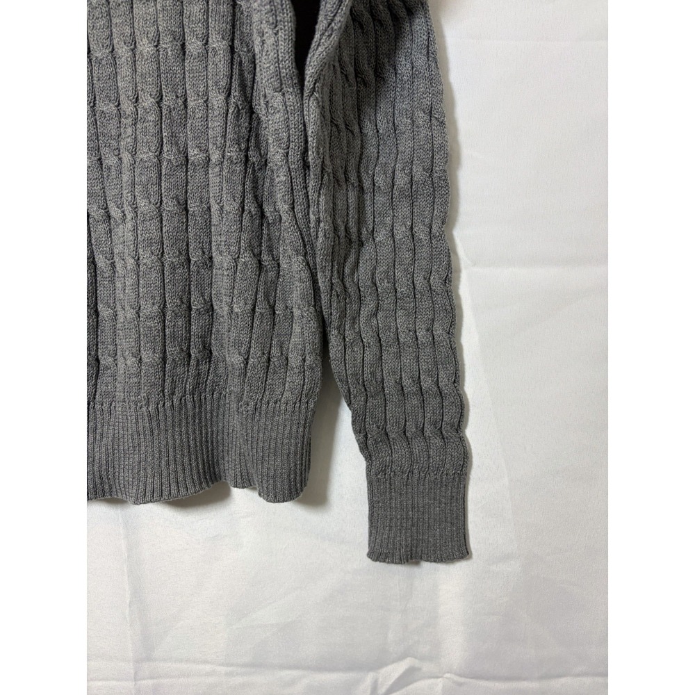 Daniel Cremieux Cotton Cable Knit  Sweater Men's Grey  Size‎ L Grandpa Core - Picture 6 of 12